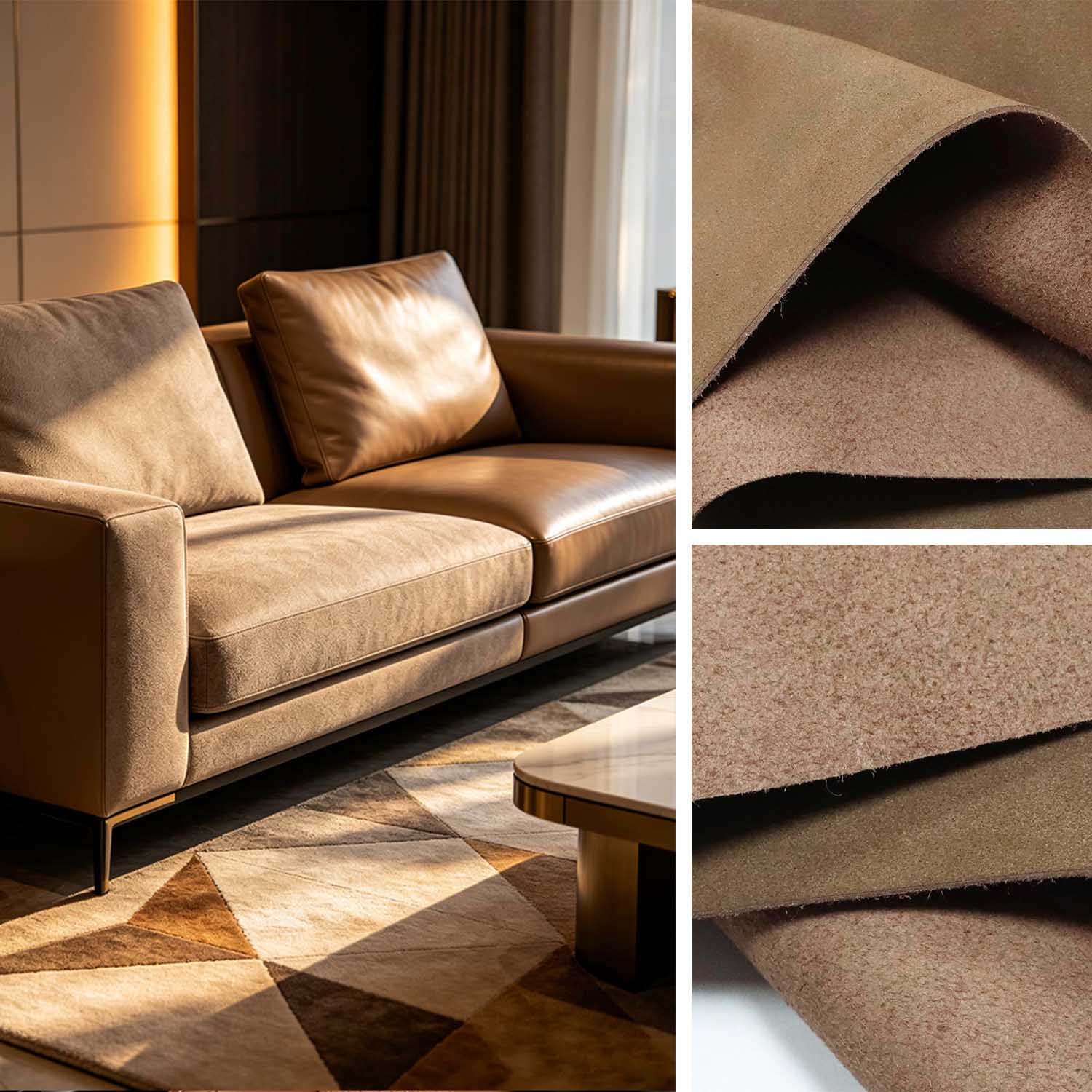 Aplicare piele PU/PVC pentru canapele de mobilier