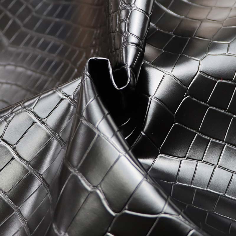 Țesătură pentru decorațiuni interioare din piele artificială din imitație PVC din boabe de crocodil