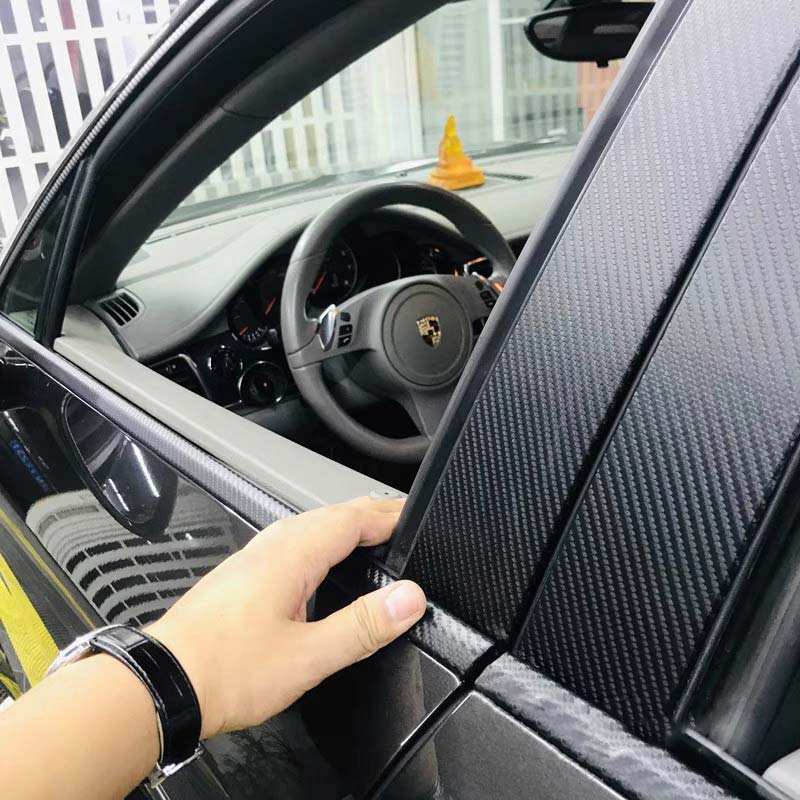 Fibră de carbon PVC Piele sintetică Țesătură pentru interiorul mașinii
